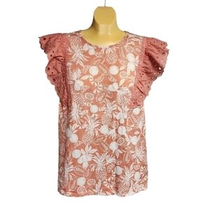 NWT LC Flutter Sleeve Top​